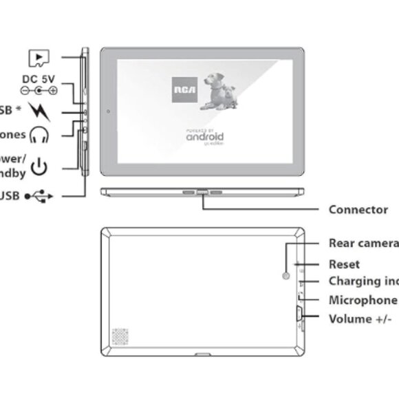 Great Condition! RCA Galileo 11.5" 32 GB Touchscreen Tablet Computer w/ Keyboard - Picture 13 of 13